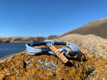 Ladda upp bild till gallerivisning, CleanSea armband ljusblå/blå