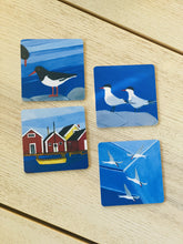 Ladda upp bild till gallerivisning, Glasunderlägg med havsmotiv 4-pack