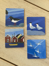 Ladda upp bild till gallerivisning, Glasunderlägg med havsmotiv 4-pack