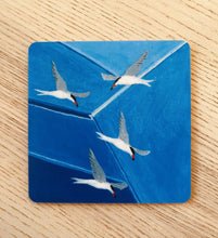 Ladda upp bild till gallerivisning, Glasunderlägg med havsmotiv 4-pack