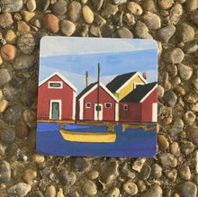 Ladda upp bild till gallerivisning, Glasunderlägg med havsmotiv 4-pack