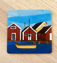 Ladda upp bild till gallerivisning, Glasunderlägg med havsmotiv 4-pack