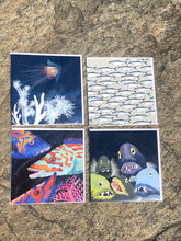 Ladda upp bild till gallerivisning, Kort med havets djur