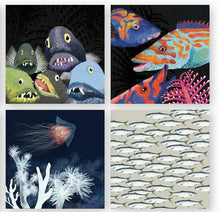 Ladda upp bild till gallerivisning, Kort med havets djur