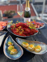 Ladda upp bild till gallerivisning, Blåmussla keramikskål