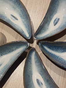 Blåmussla keramikskål